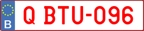 Trailer License Plate